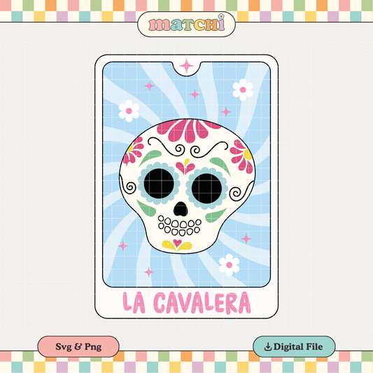 La Calavera Tarot Card PNG SVG | Loteria Espooky Sublimation | Spanish Tshirt Design