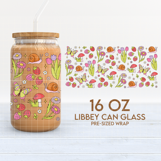 Blooming Season | Spring 16oz Cup Wrap PNG SVG