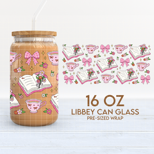 Romanticizing my life | Bookish 16oz Cup Wrap PNG SVG
