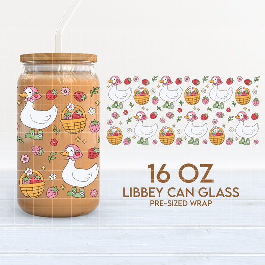 Spring Goose | Soft Spring 16oz Cup Wrap PNG SVG