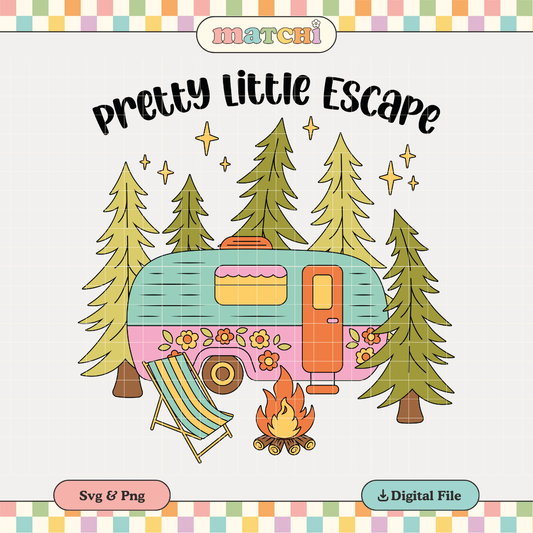 Pretty Little Escape | Camping Hiking PNG & SVG