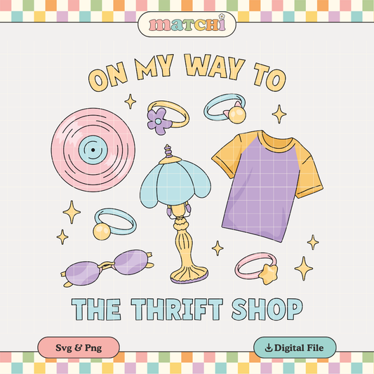 OMW to the Thrift Shop | Thrifting PNG & SVG
