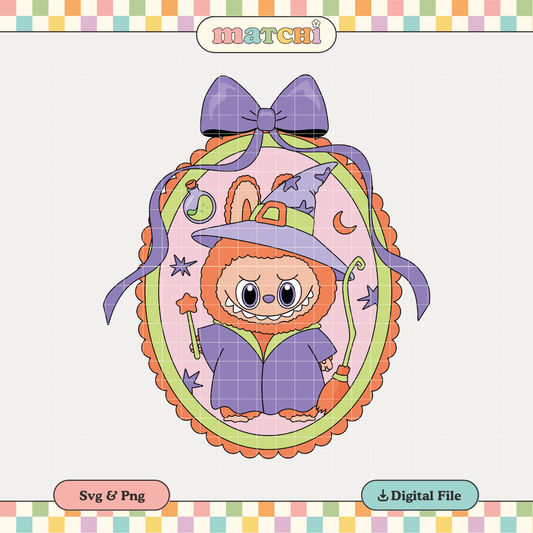 Witch Monster Doll | Halloween PNG & SVG