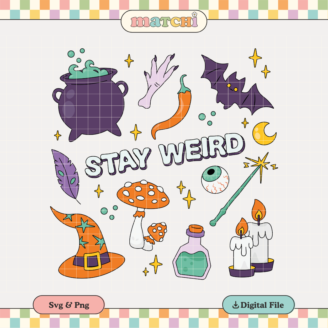 Stay Weird | Halloween PNG & SVG