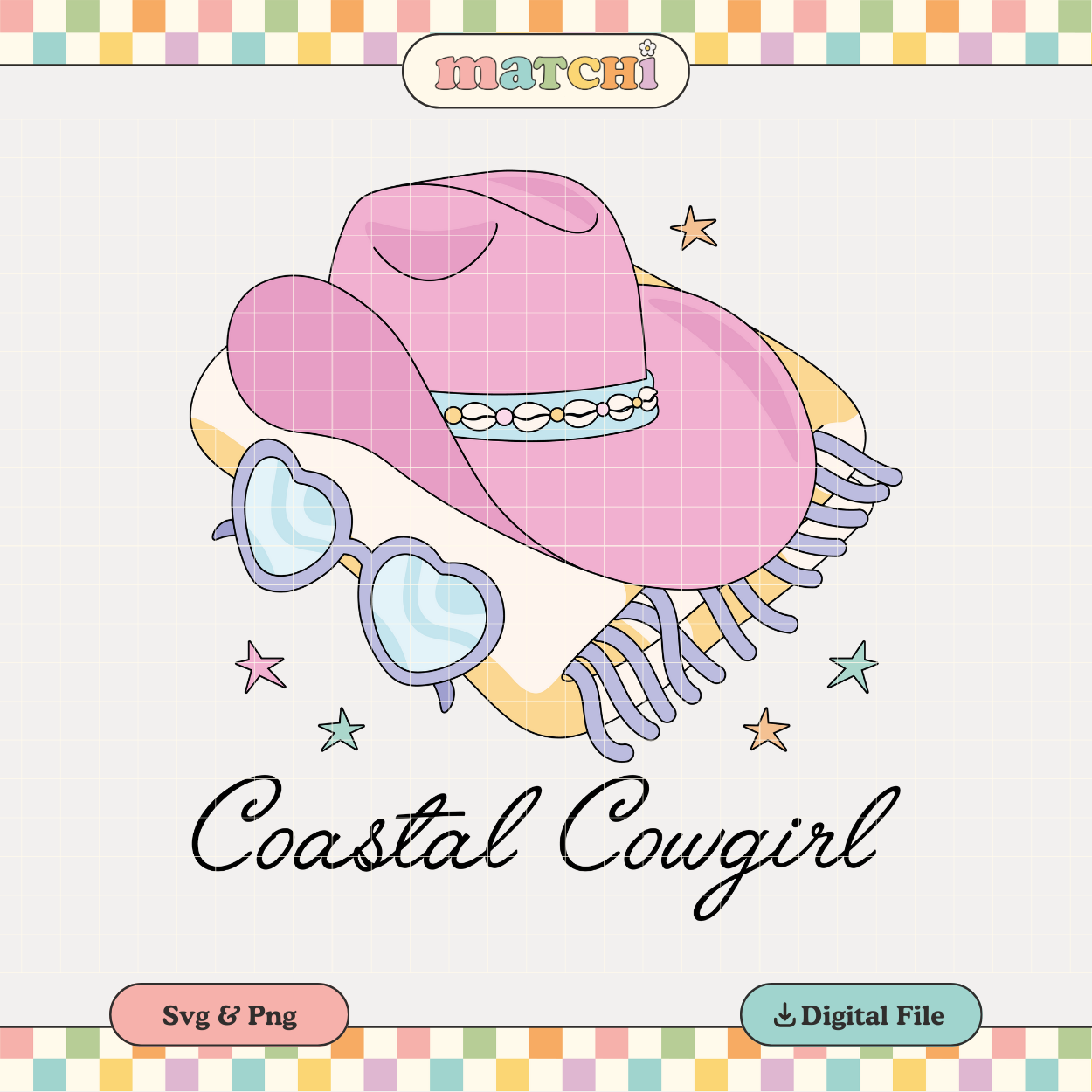 Coastal Cowgirl | Summer Vibes PNG & SVG
