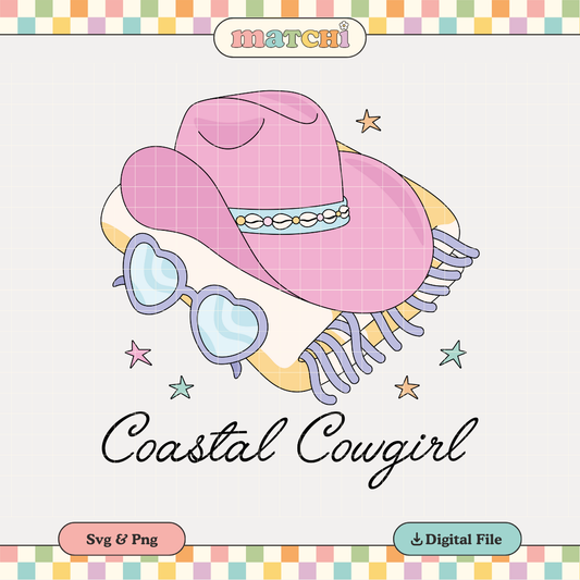 Coastal Cowgirl | Summer Vibes PNG & SVG
