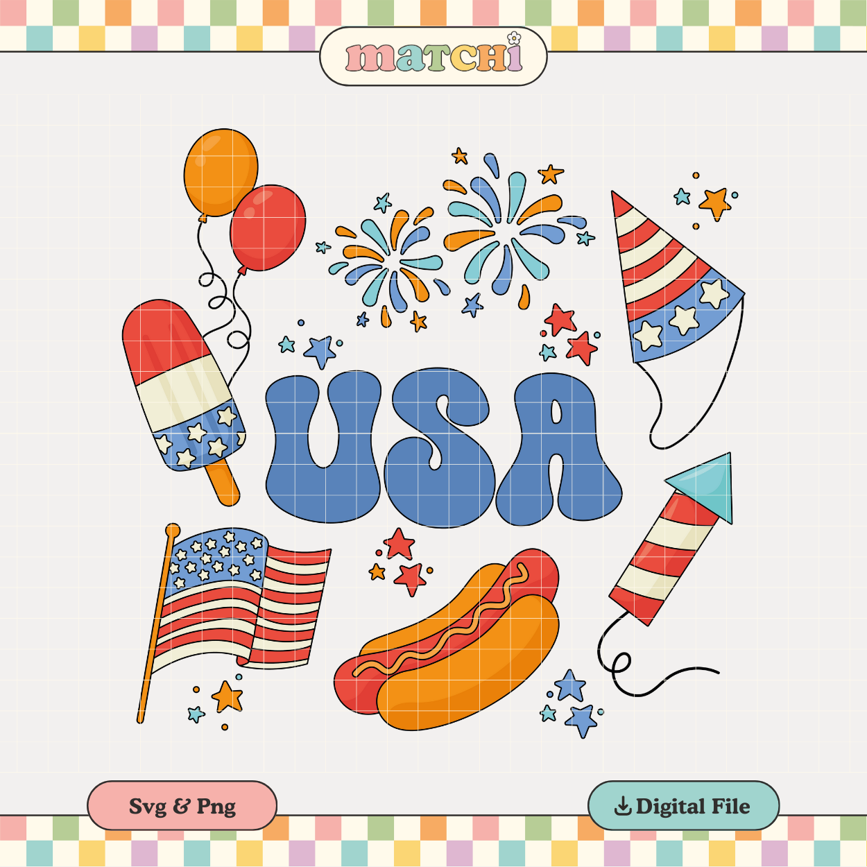 Party in USA | 4th of July PNG & SVG