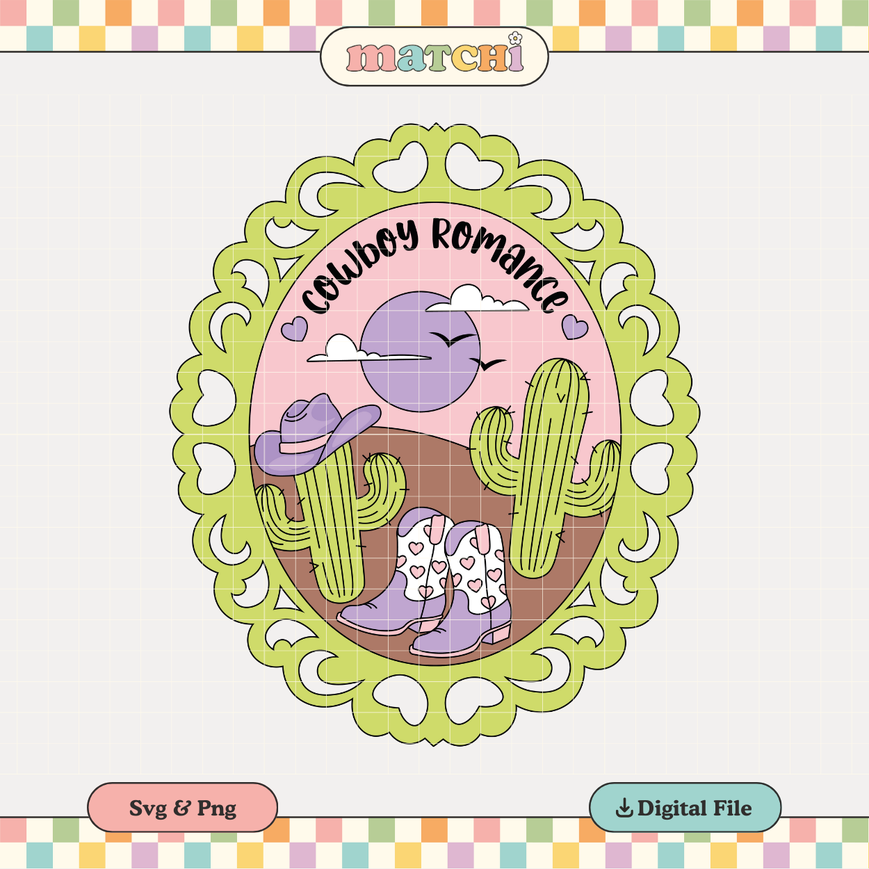 Cowboy Romance | Bookish Romance PNG & SVG
