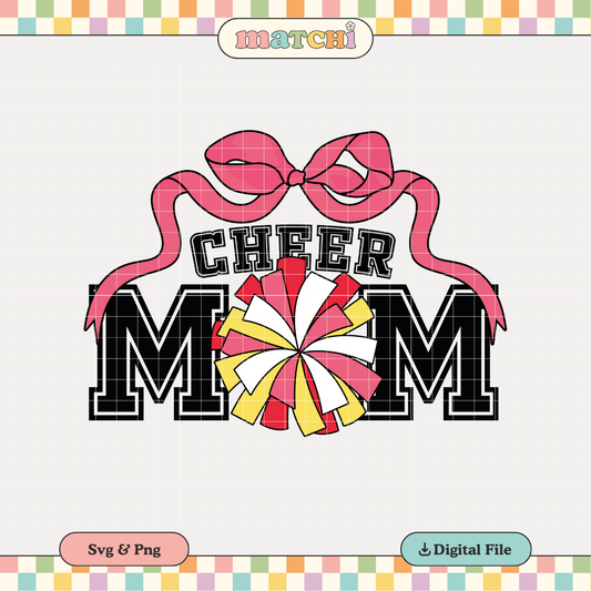 Cheer Mom | Cheerleading PNG & SVG