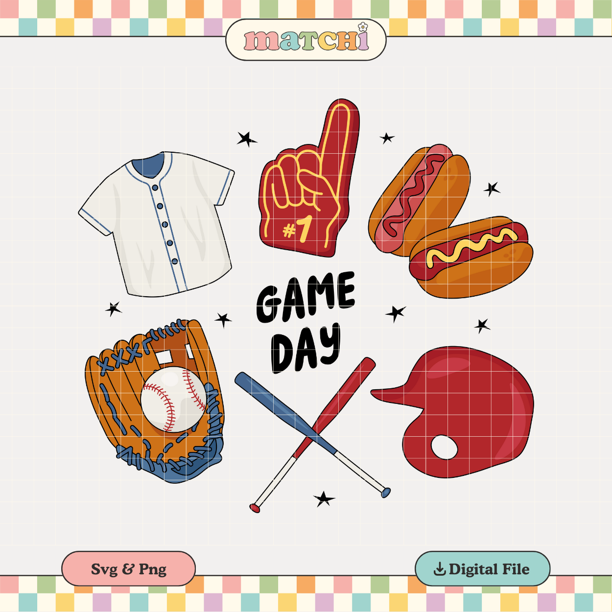Game Day | Baseball PNG & SVG