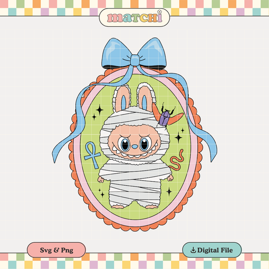 Mummy Monster Doll | Halloween PNG & SVG
