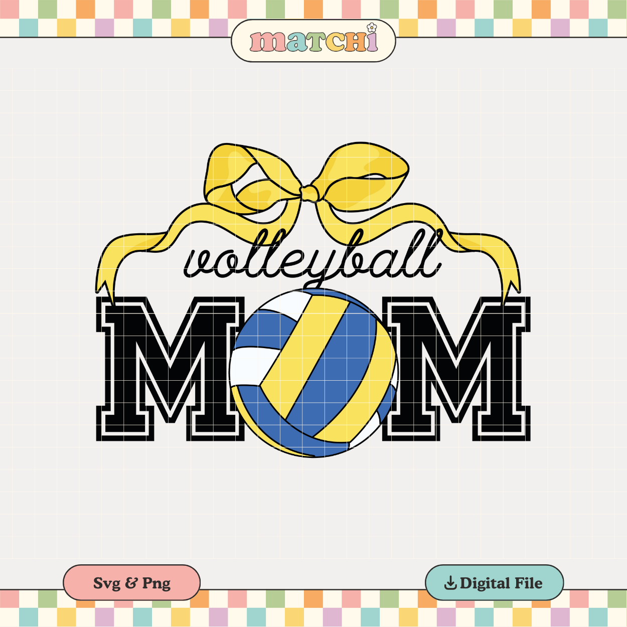 Volleyball Mom | Sports PNG & SVG