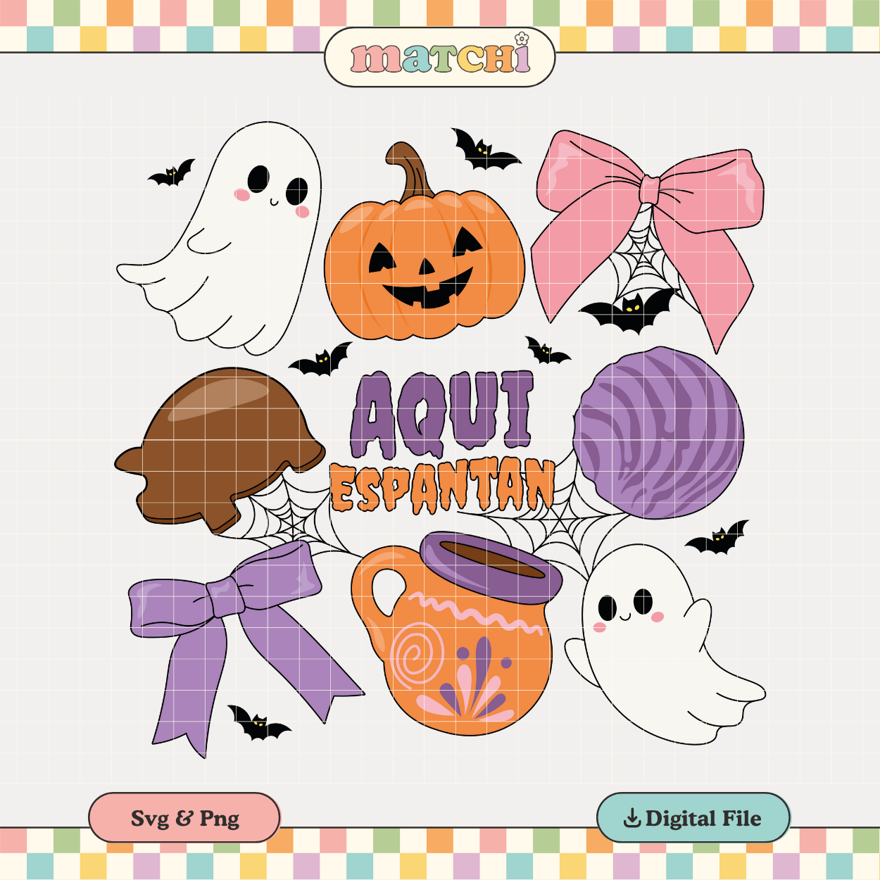 Aqui Espantan | Hispanic Halloween PNG & SVG