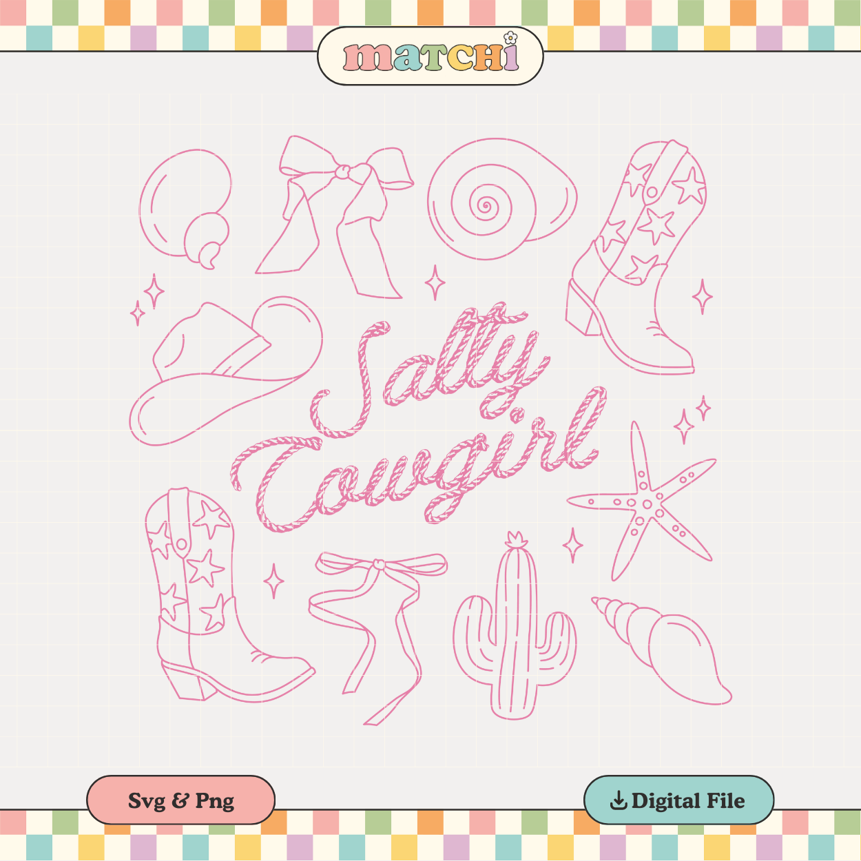 Salty Cowgirl | Summer Vibes PNG & SVG