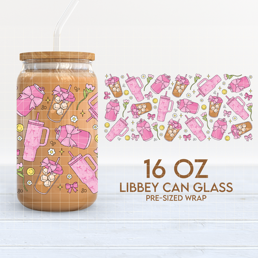 Mom Fuel | Coffee & Soda 16oz Cup Wrap PNG SVG