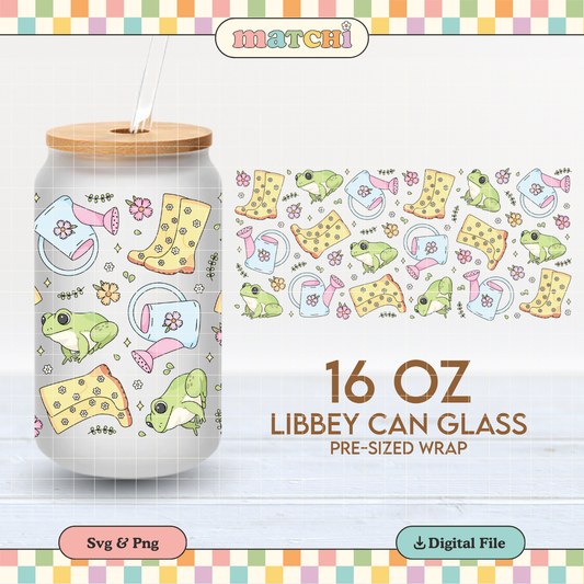 Spring Vibes | Spring 16oz Cup Wrap PNG SVG