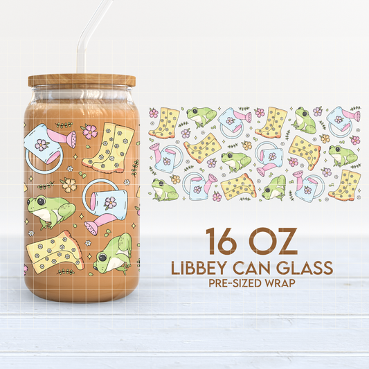 Spring Vibes | Spring 16oz Cup Wrap PNG SVG