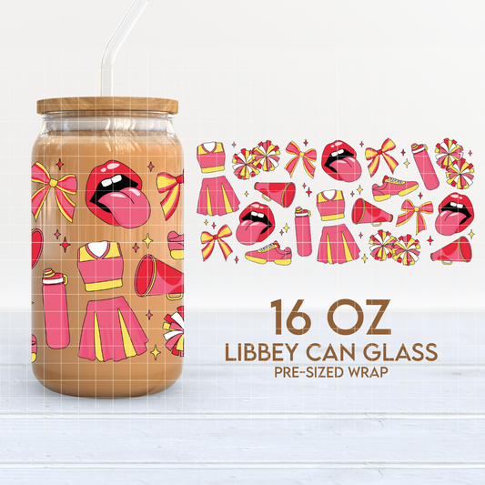 Cheerleading | Cheer 16oz Cup Wrap PNG SVG