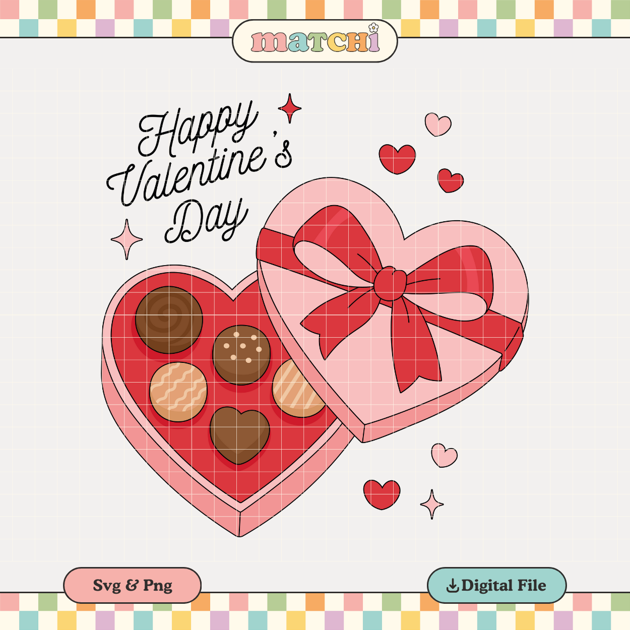 Chocolate Box | Valentine's Day PNG & SVG