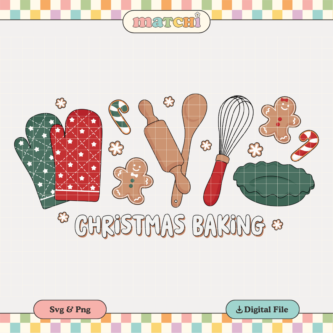 Christmas Baking PNG SVG | Christmas Sublimation | Gingerbread Tshirt Design
