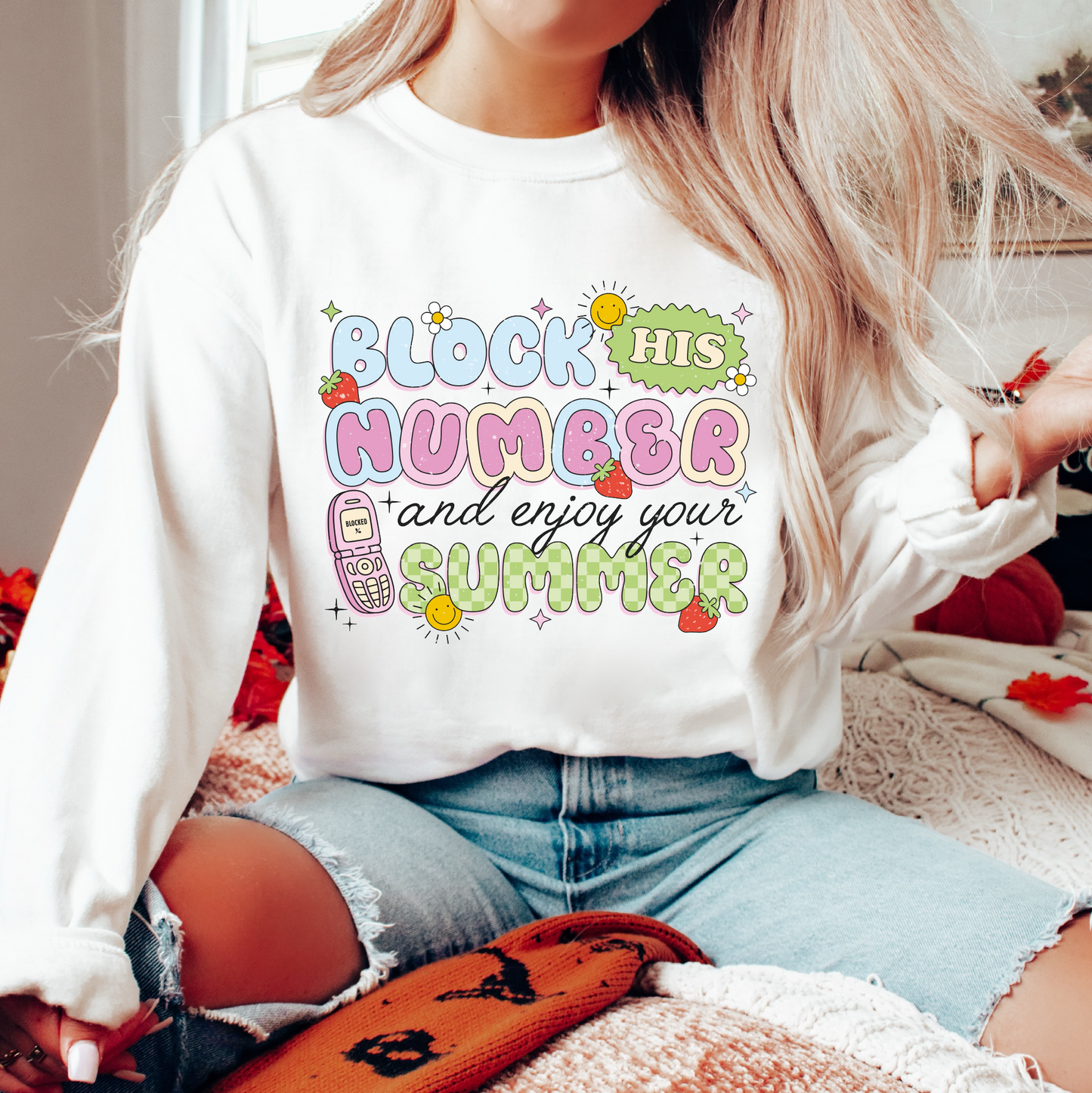Block His Number & Enjoy Summer PNG SVG | Summer Sublimation | Trendy Tshirt Design
