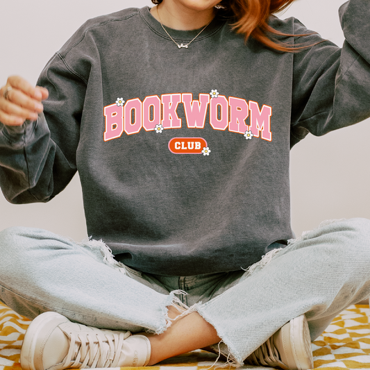 Bookworm Club PNG SVG | Bookish Girl Sublimation | Retro T shirt Design