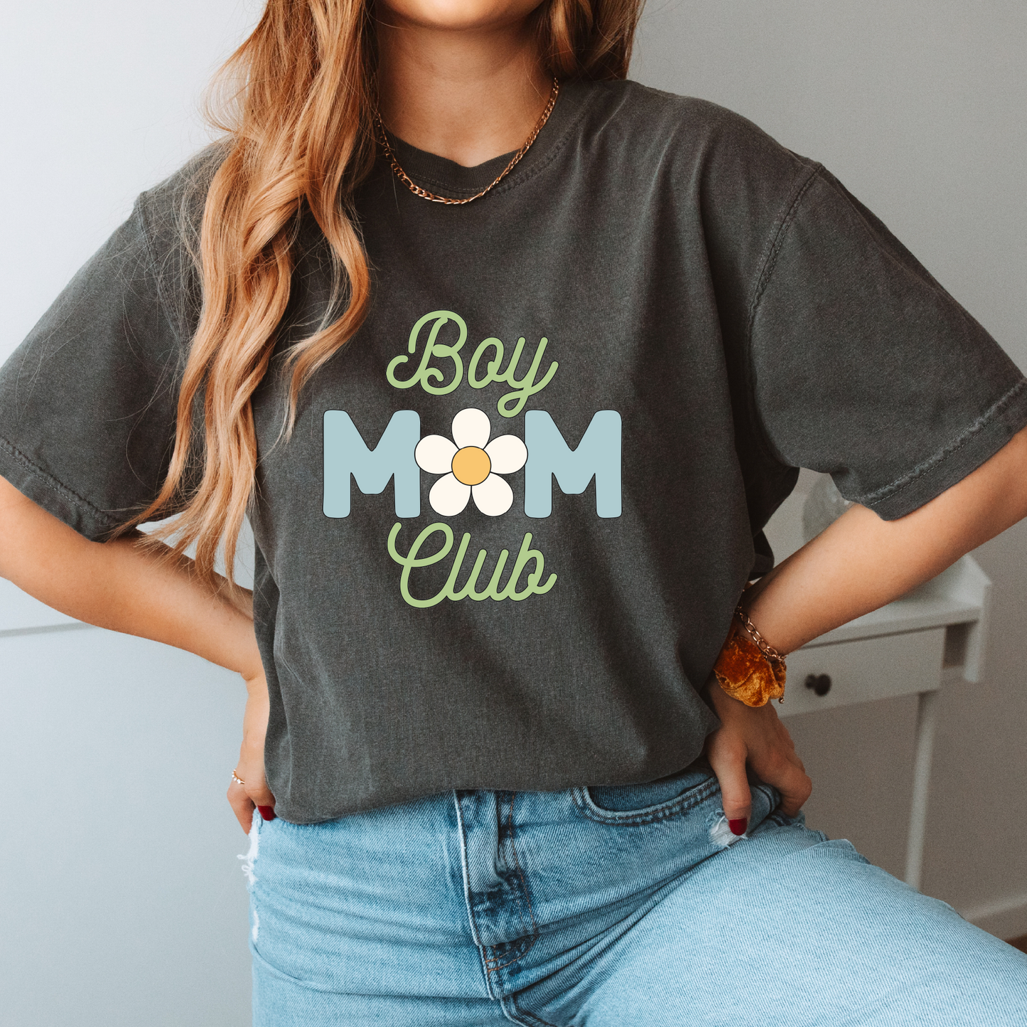 Boy Mom Club SVG PNG | Mother's Day Sublimation | Trendy Mom of boys T shirt Design