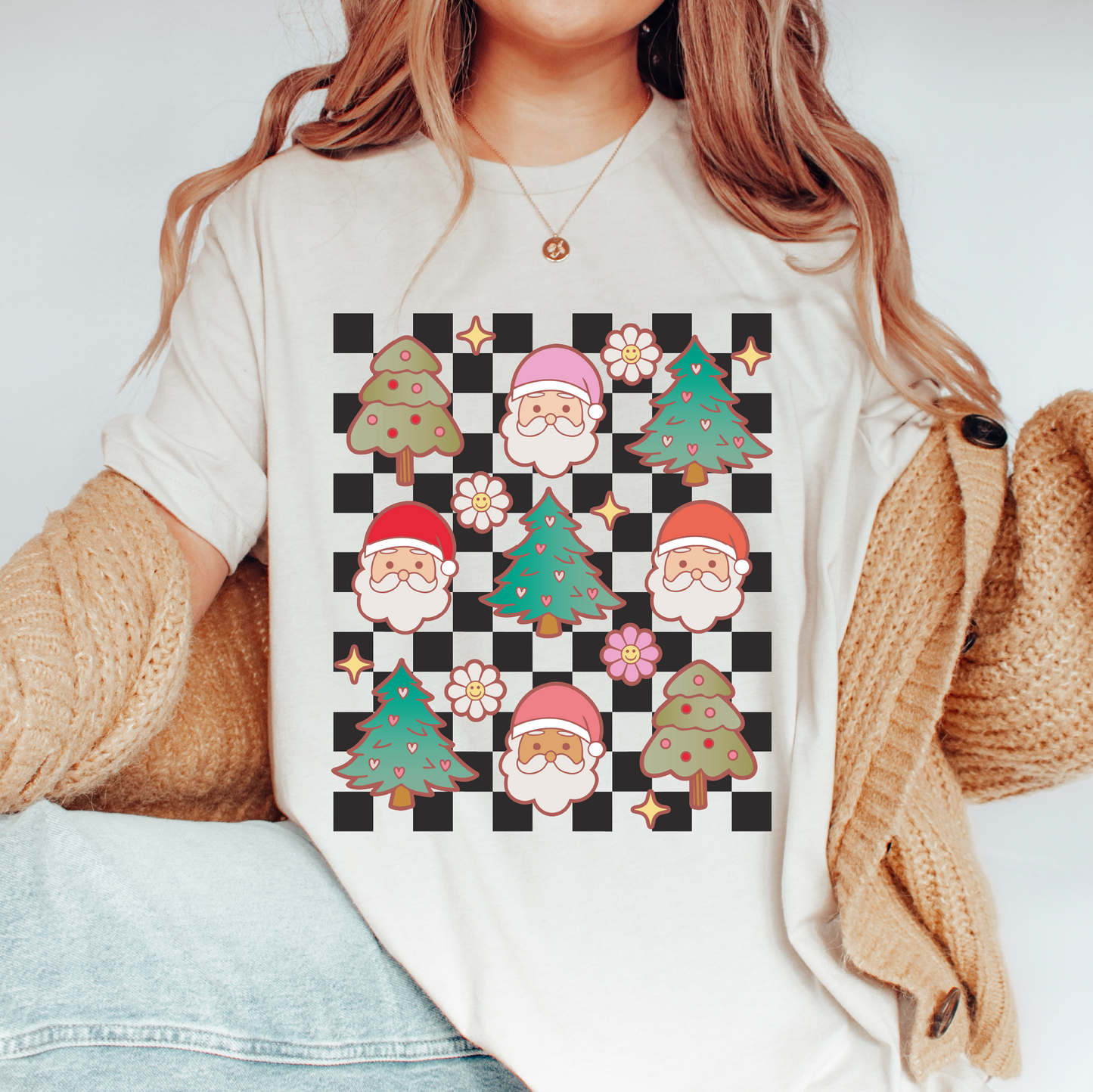 Christmas Things PNG | Retro Christmas Sublimation | Cute Xmas T shirt Design + pocket