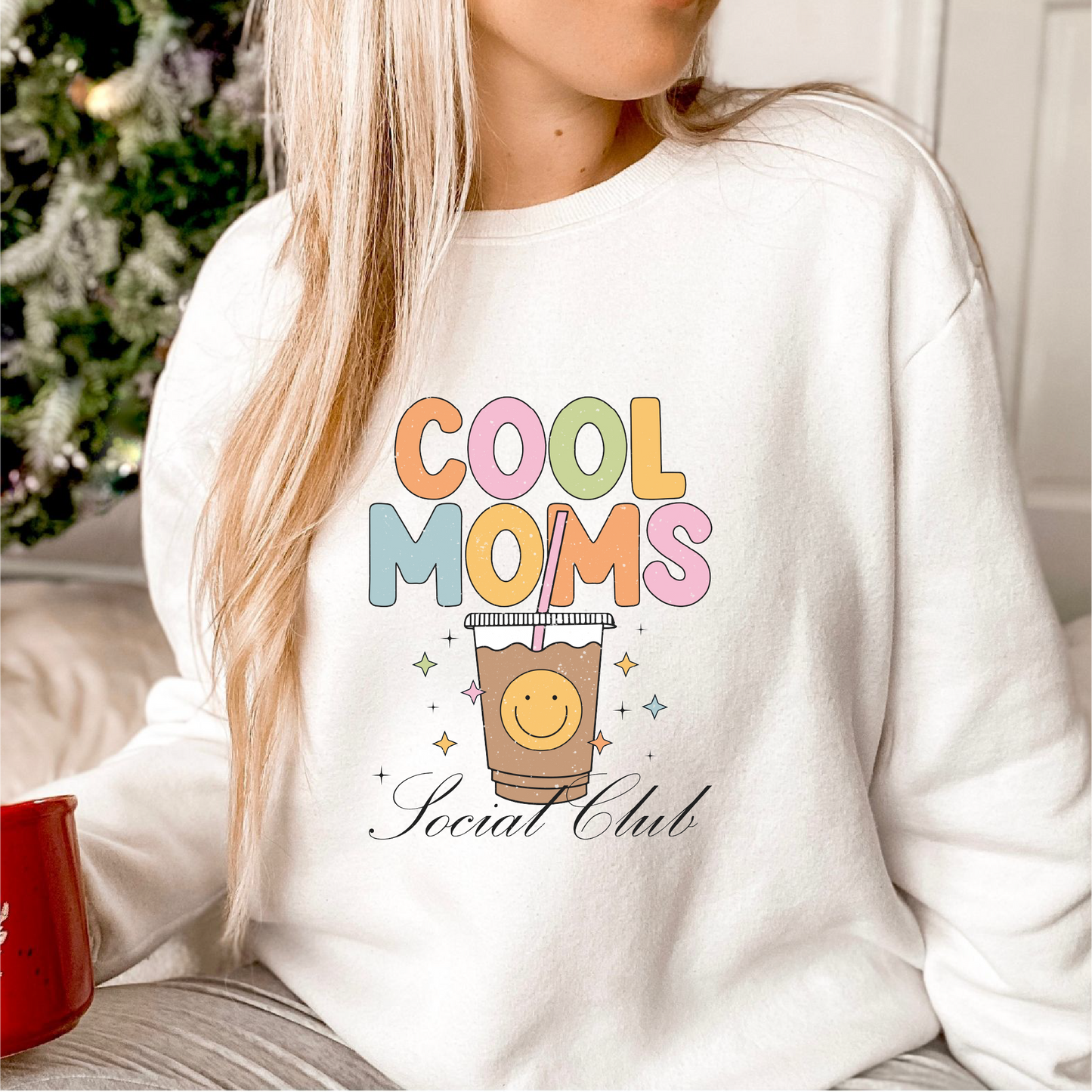 Cool Moms Club SVG PNG | Mother's Day Sublimation | Iced Coffee Mom T shirt Design