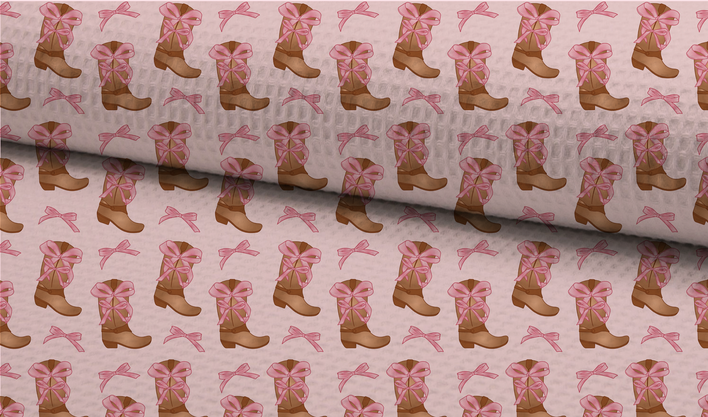 Western Coquette Seamless Pattern, Coquette Cowgirl Pattern for Fabric Sublimation