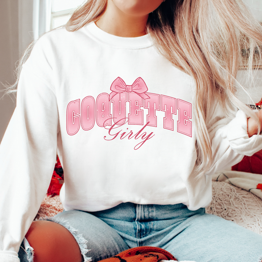 Coquette Girly PNG SVG | Coquette Pink Bow Sublimation | Retro T shirt Design