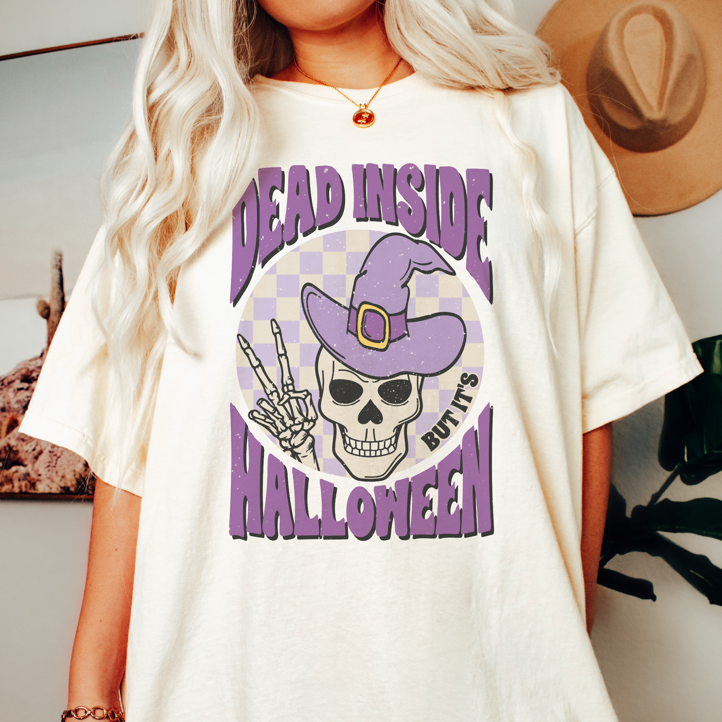 Dead Inside But It's Halloween PNG SVG | Halloween Skeleton Sublimation | T shirt Design