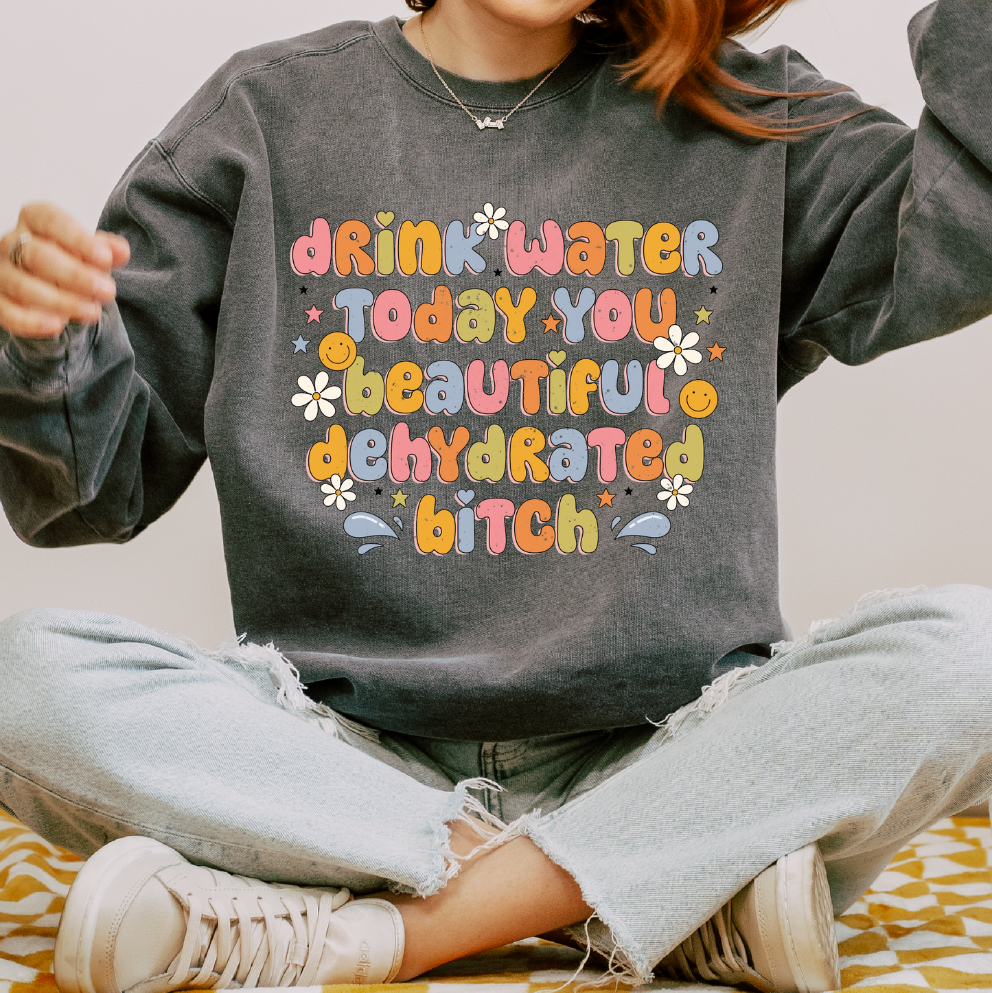 Drink Water Today PNG SVG | Stay Hydrated Sublimation | Trendy Positive Tshirt Design