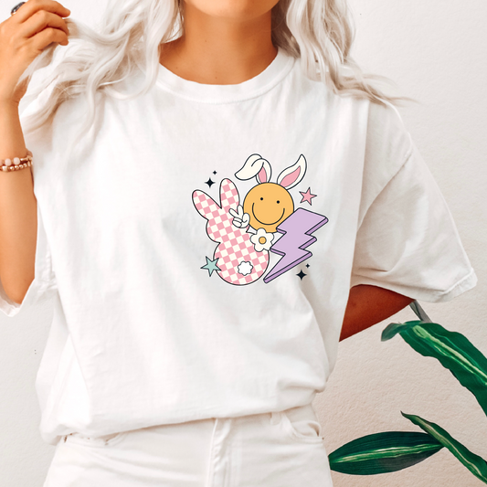 Easter Doodles PNG SVG | Retro Easter Bunny Sublimation | T shirt Design + pocket