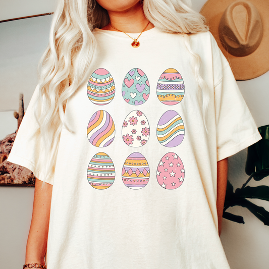 Easter Eggs PNG SVG | Retro Easter Sublimation | Cute Easter Eggs T shirt Design