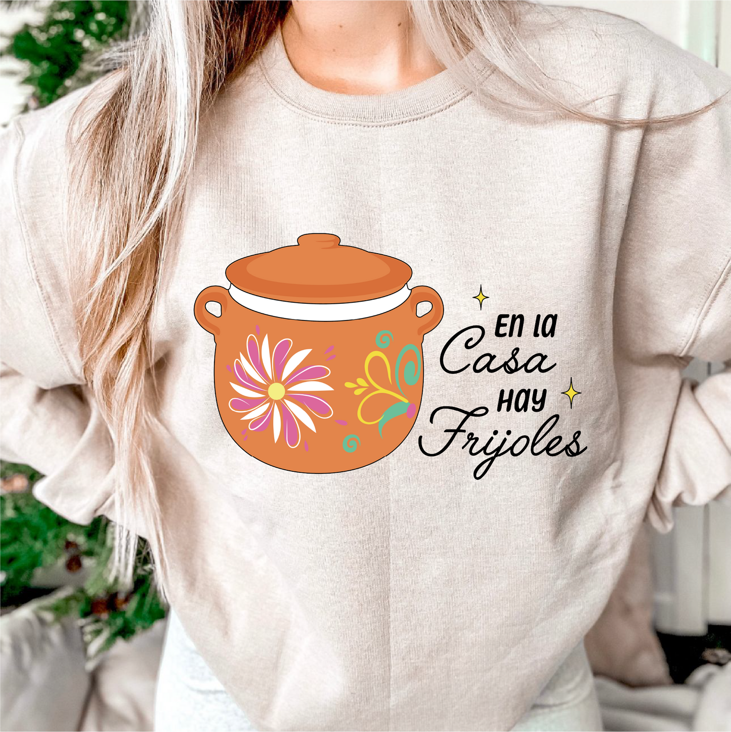 En La Casa Hay Frijoles PNG SVG | Spanish Hispanic Sublimation | Latina Tshirt Design