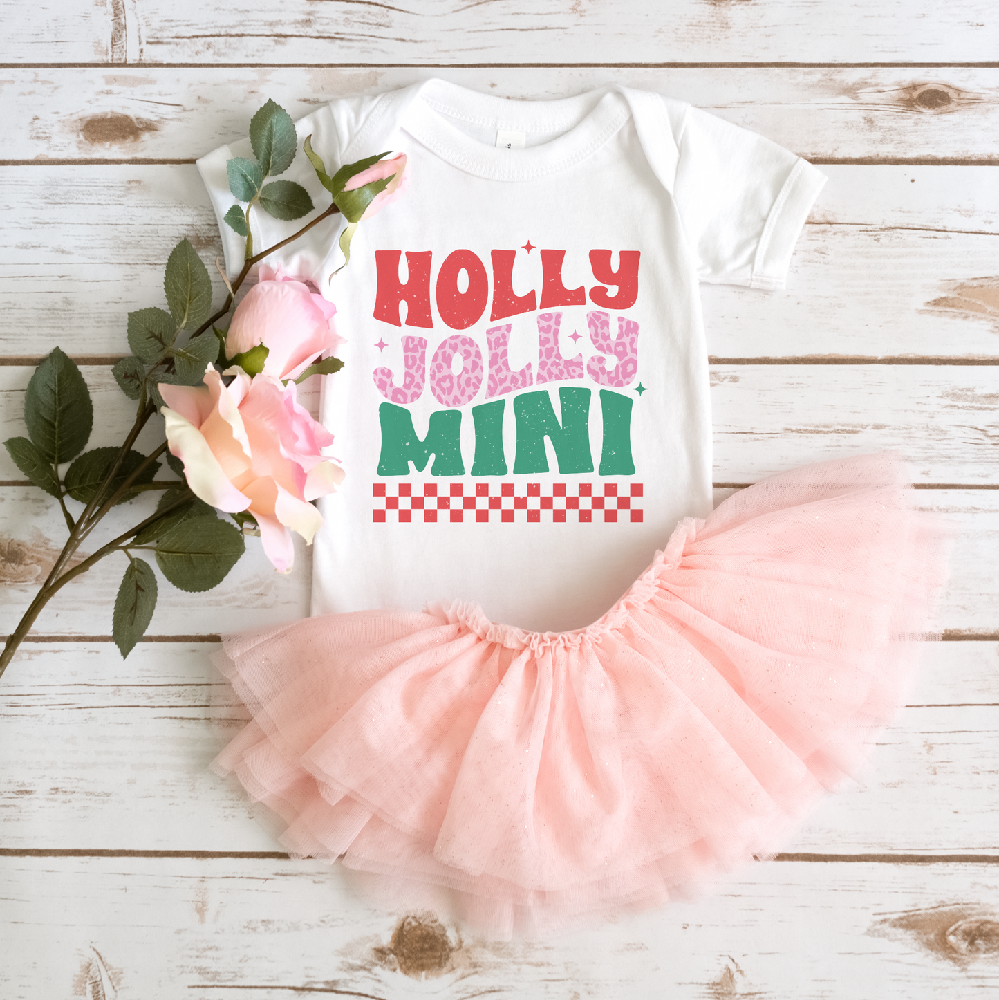 Holly Jolly Mini PNG SVG | Retro Christmas Sublimation | Mama and Mini T shirt Design