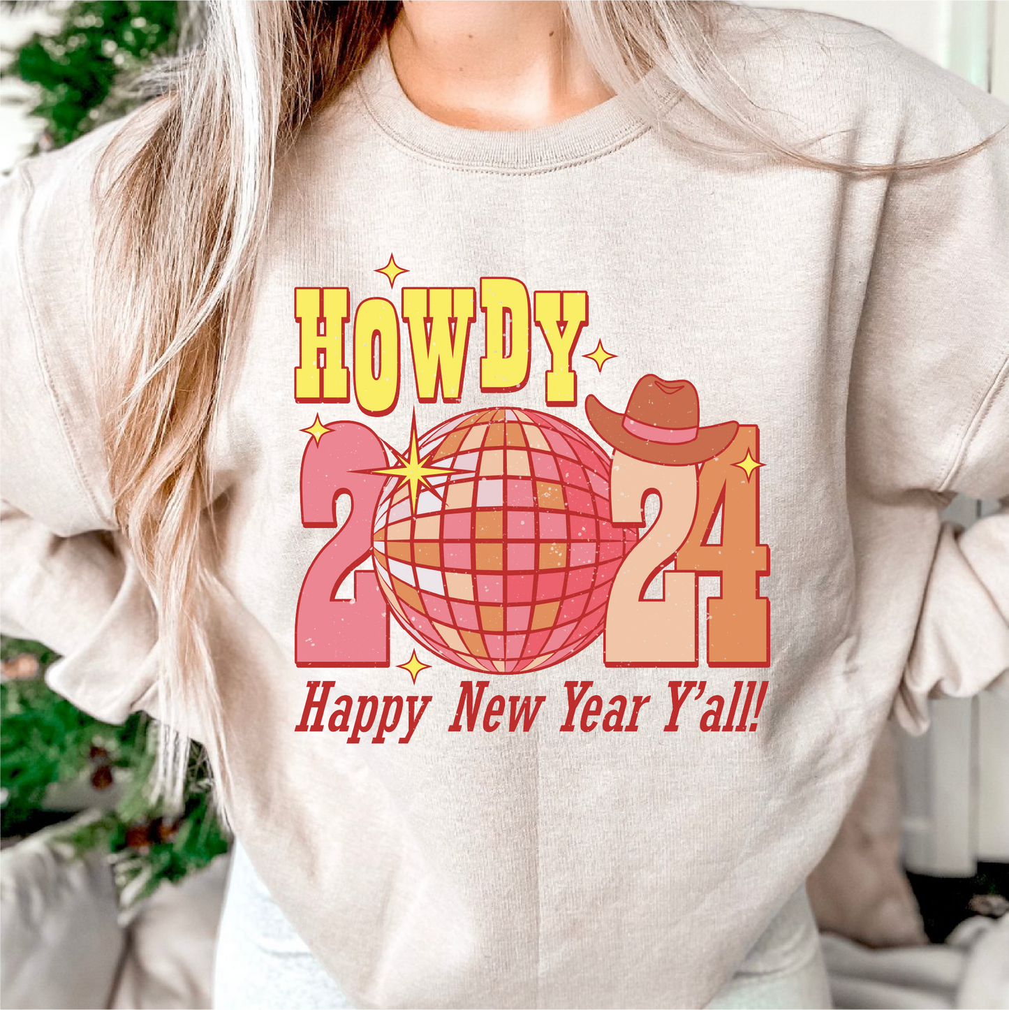 Howdy 2024 PNG SVG | Happy New Year Sublimation | Cowboy T shirt Design