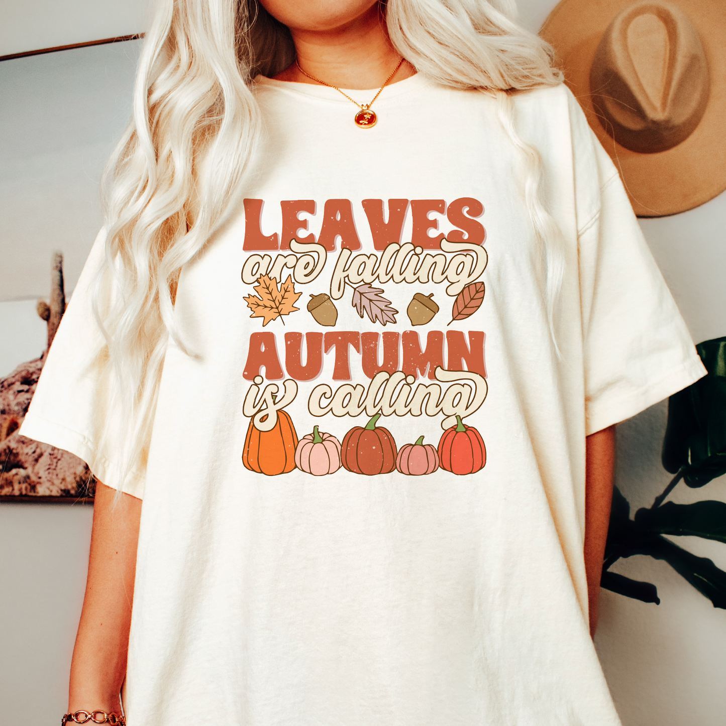 Leaves are Falling PNG SVG | Retro Fall Sublimation | Autumn T shirt Design + pocket
