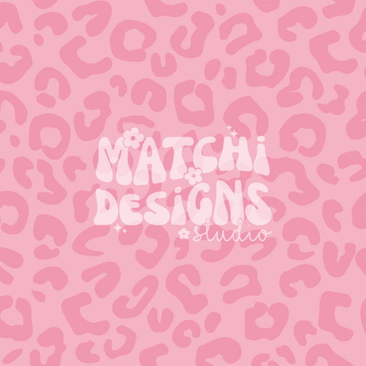 Leopard Pink Seamless Pattern, Valentines Day Pattern for Fabric Sublimation