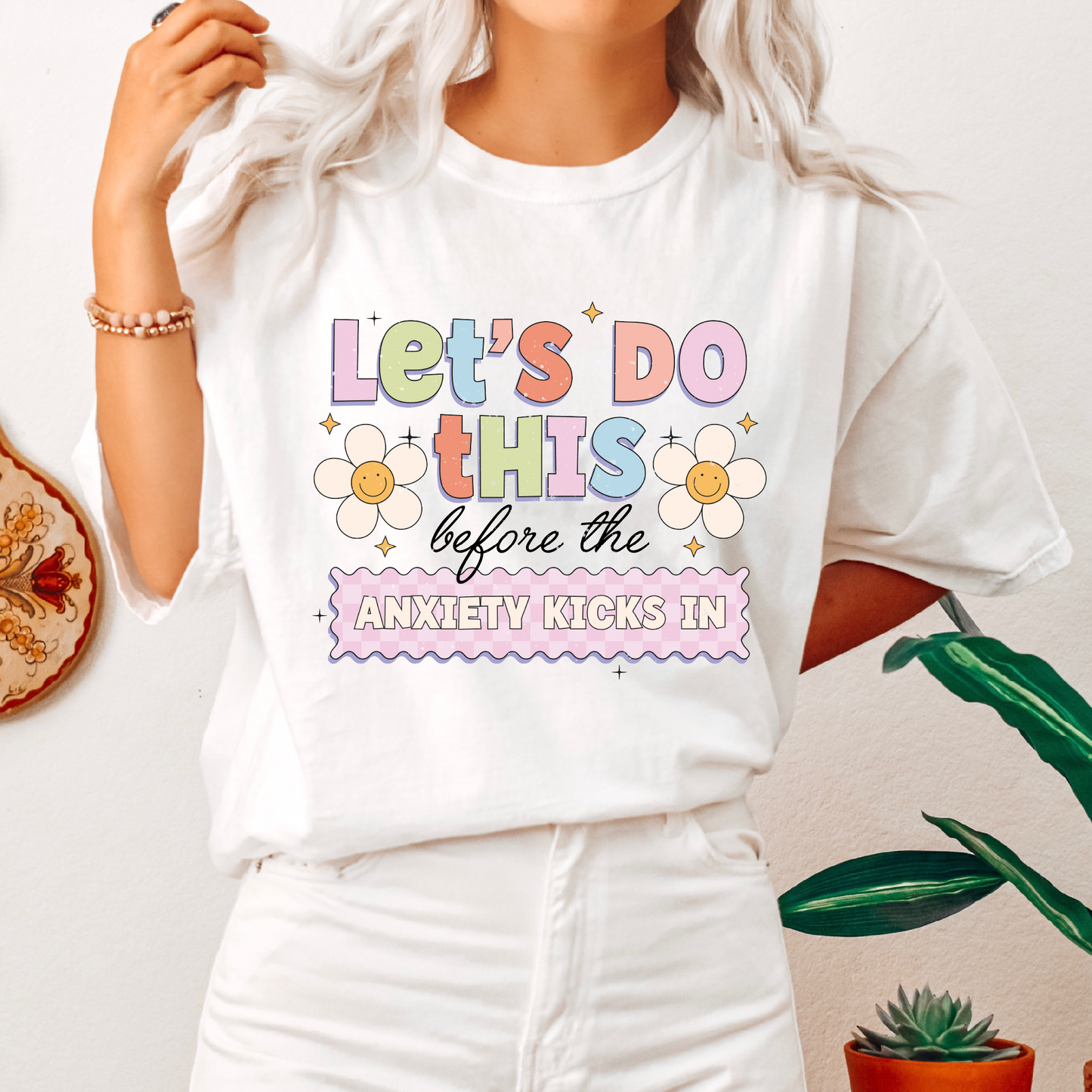 Let's Do This Before Anxiety PNG SVG | Trendy Sublimation | Mental Health Tshirt Design