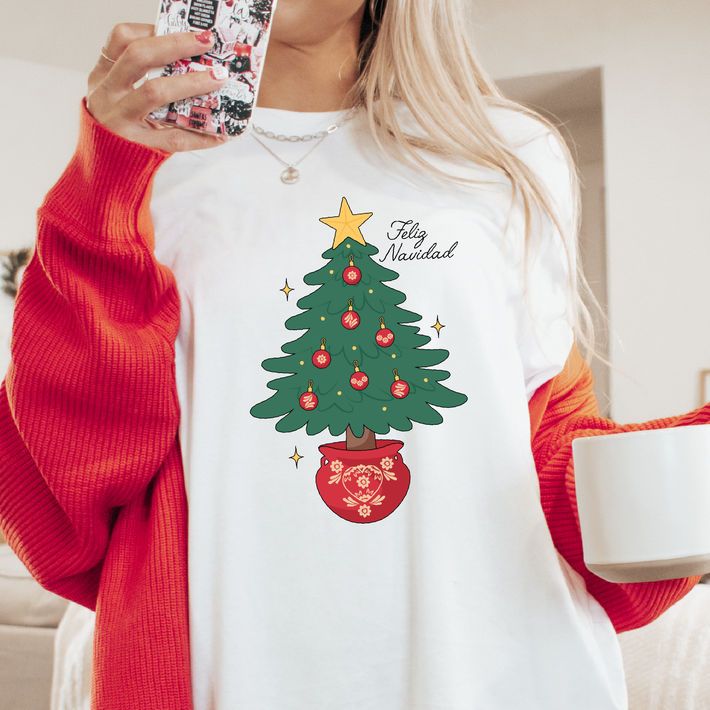 Mexican Christmas Tree PNG SVG | Feliz Navidad Sublimation | Hispanic Tshirt Design