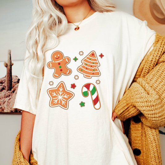 Gingerbread Cookies PNG SVG | Christmas Cookies Sublimation | Xmas Tshirt Design