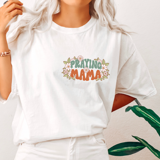 Praying Mama Era SVG PNG | Mother's Day Sublimation | Christian Tshirt Design + pocket