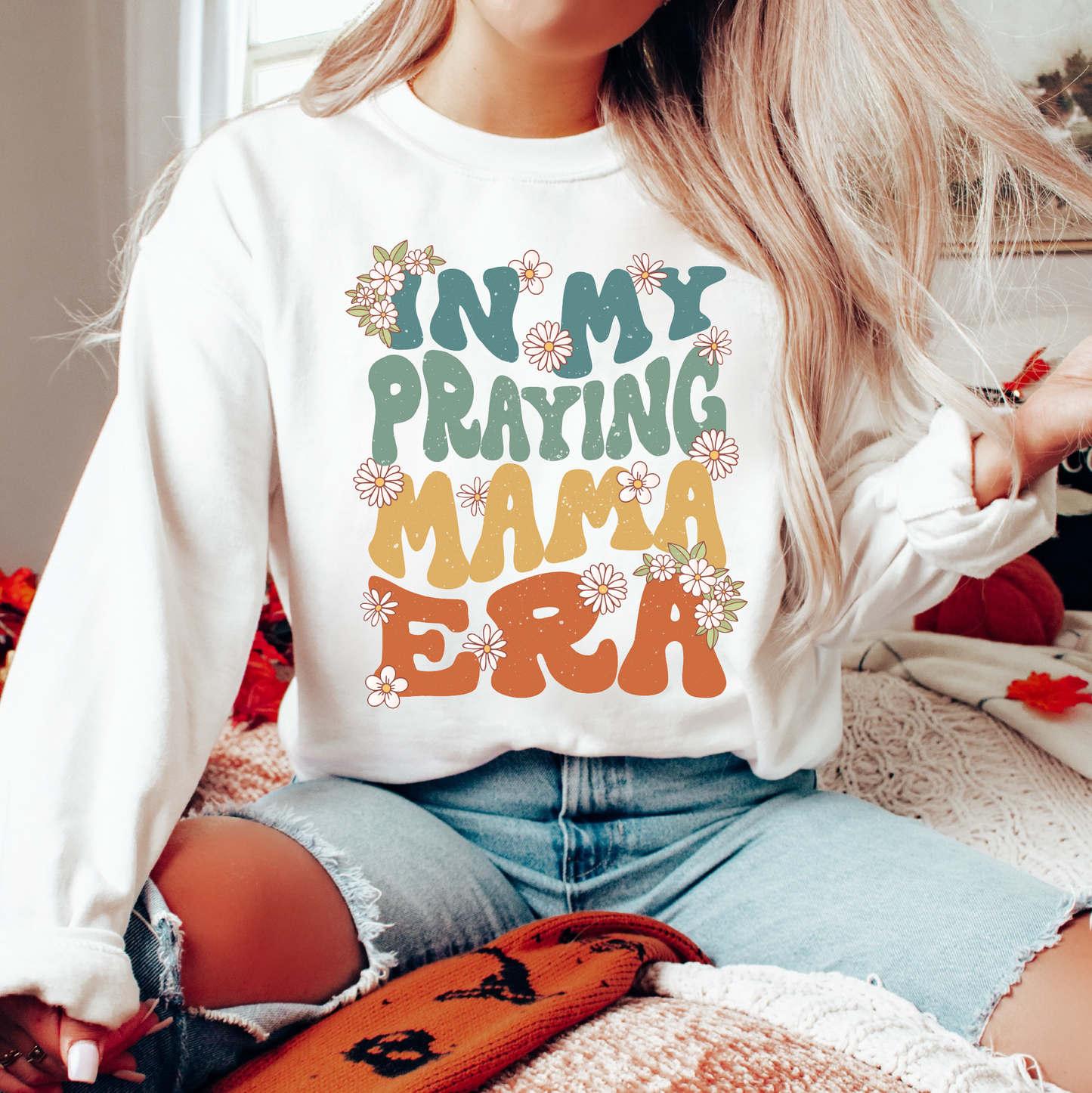 Praying Mama Era SVG PNG | Mother's Day Sublimation | Christian Tshirt Design + pocket