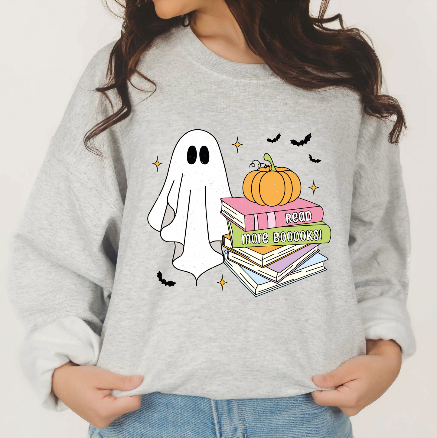 Read More Boooks PNG SVG | Bookish Ghost Sublimation | Halloween Tshirt Design