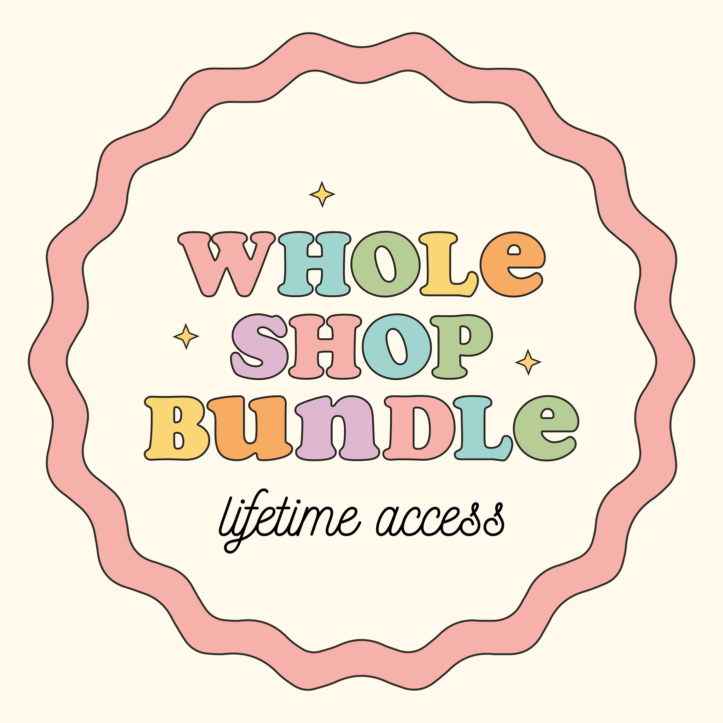 WHOLE SHOP BUNDLE | Lifetime Access