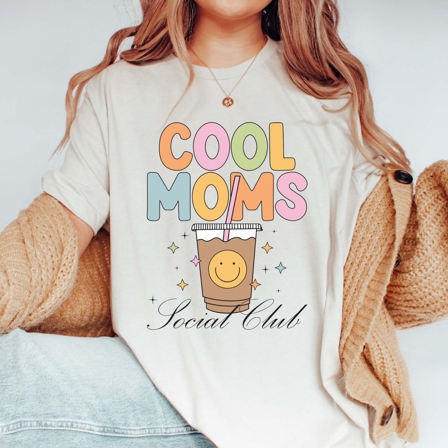 Cool Moms Club SVG PNG | Mother's Day Sublimation | Iced Coffee Mom T shirt Design
