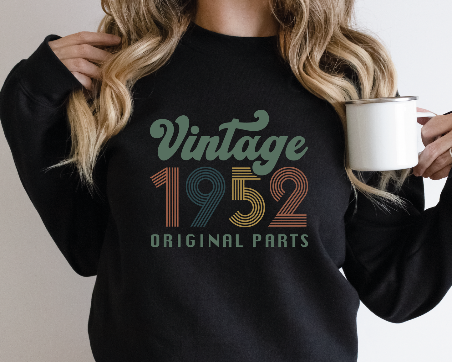 Vintage 1952 Original Parts SVG PNG | Birthday Sublimation | T shirt Design Cut file