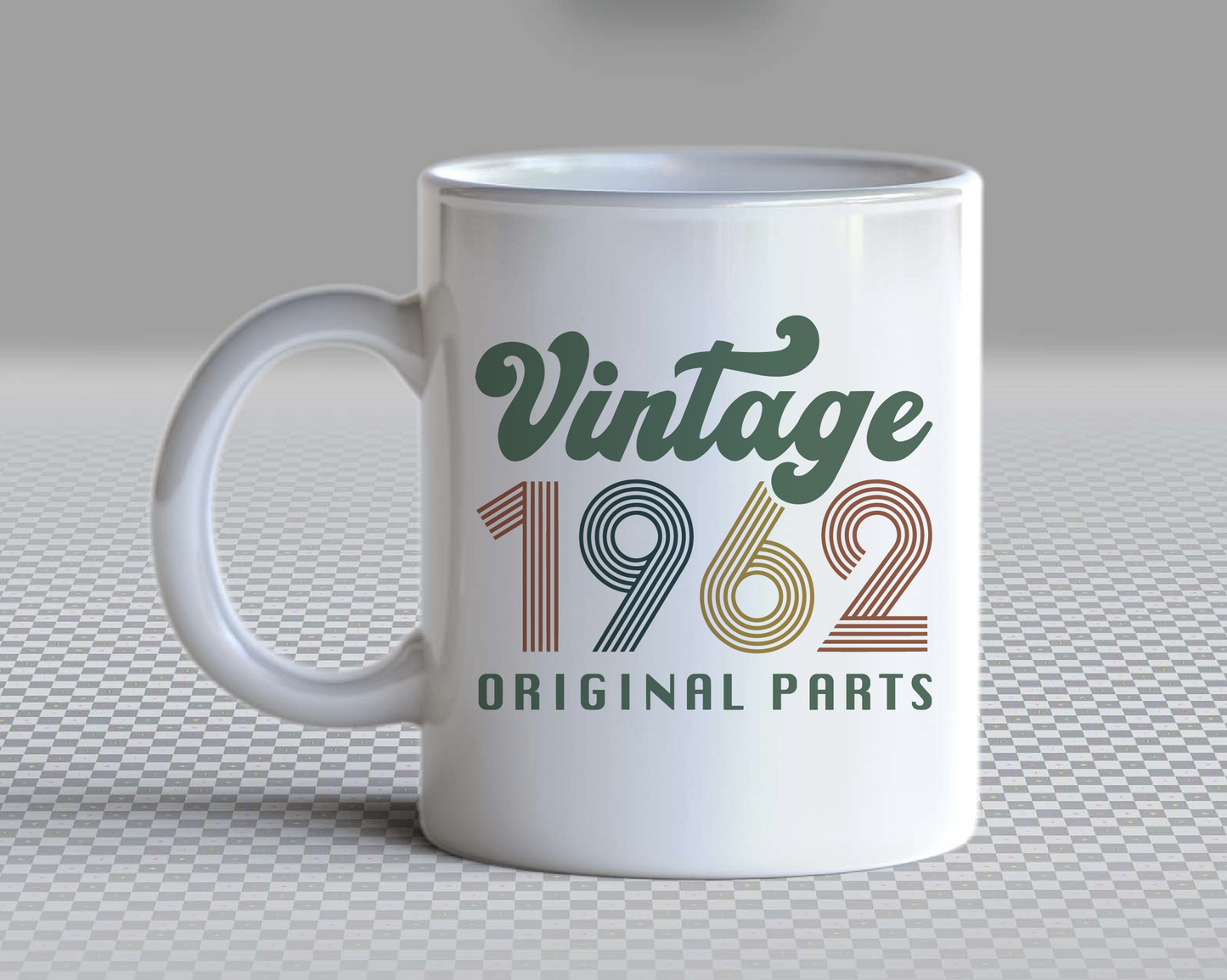 Vintage 1962 Original Parts SVG PNG | Birthday Sublimation | T shirt Design Cut file